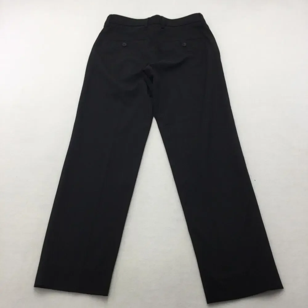 J.M. Haggar Pants Mens 29x30 Black Slim Fit Stretch Flat Front Dress Slacks